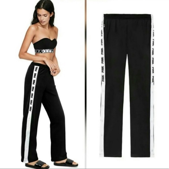 💖 Victoria’s Secret PINK Relax Straight Track Pants with 2 Zipper Pockets - Picture 9 of 12